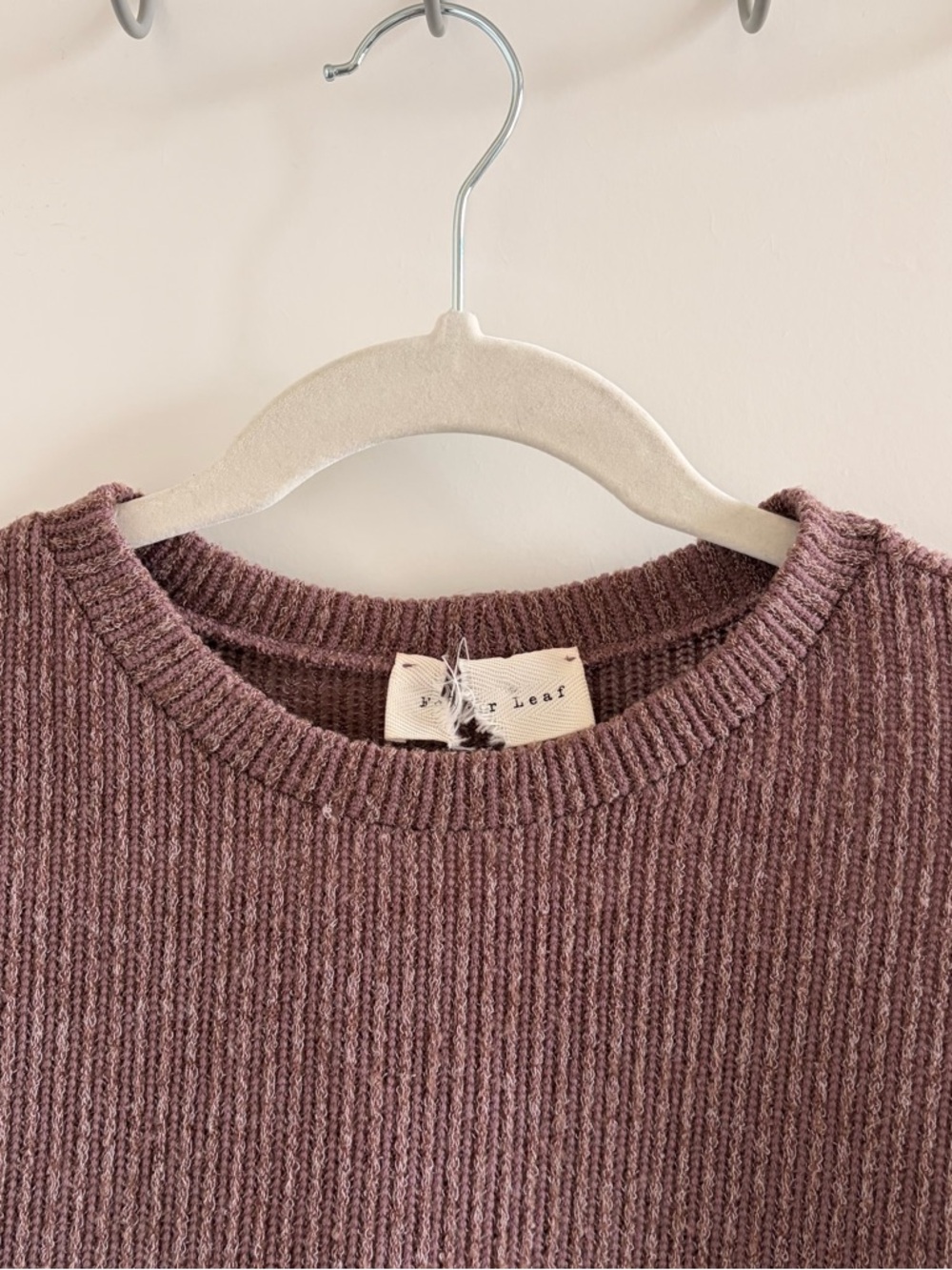 Cropped Ribbed Knit Sweater - Picture 2 of 4